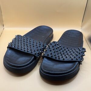 Christian Louboutin Men’s Platform Slides With Spikes - Size 45